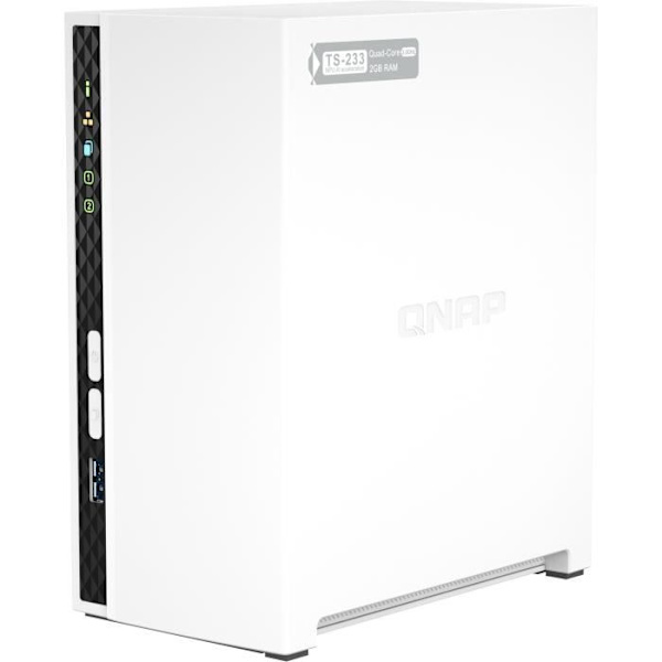 Server NAS - QNAP - TS-233 - 2 fack - 2 Go