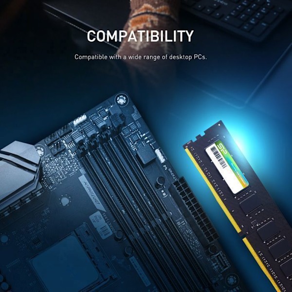RAM-minne DDR4 - Silicon Power - 16GB 3200MT/s - UDIMM CL22 - SP016GBLFU320X02