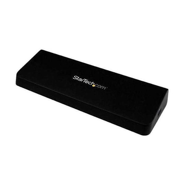 USB 3.0 dockningsstation - STARTECH.COM - DisplayPort 4K - 2 videoutgångar HDMI/DP - GbE-port - Svart