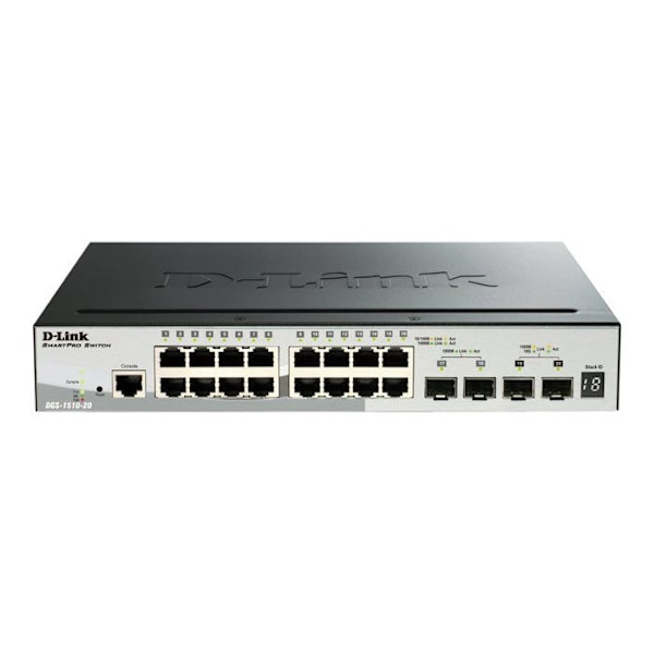 DGS-1510-serien är D-Links senaste generation av konfigurerbara switchar med en 10G-port, vilket gör den idealisk för Grå