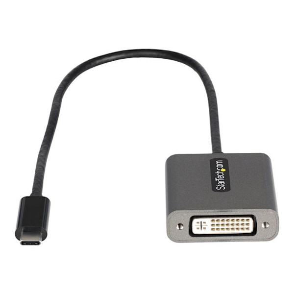 Startech CDP2DVIEC USB C till DVI Adapter Svart Svart, Silver