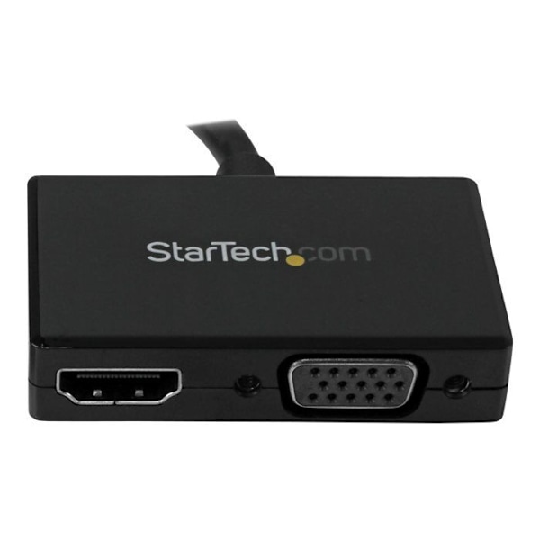 Ljud-/videoadapter - STARTECH.COM - 2-i-1-omvandlare - DisplayPort till HDMI/VGA - Svart