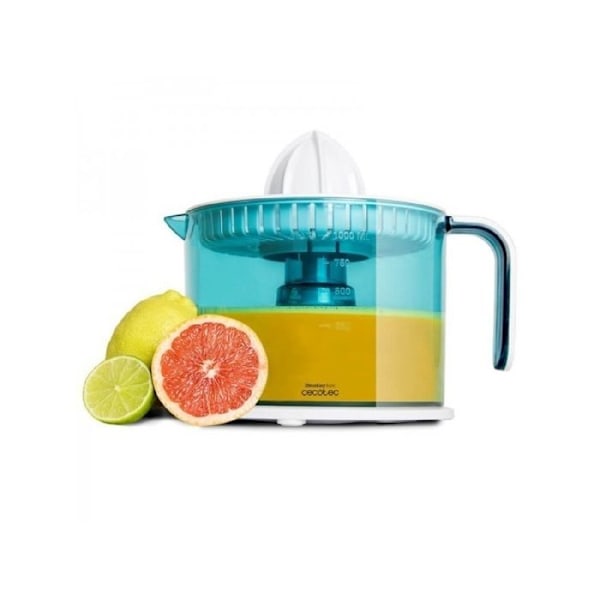 Cecotec Electric Citrus Juicer ZitrusEasy Basic. 1 liter fat BPA-fri, dubbel rotationsriktning, dubbel kon och lock An