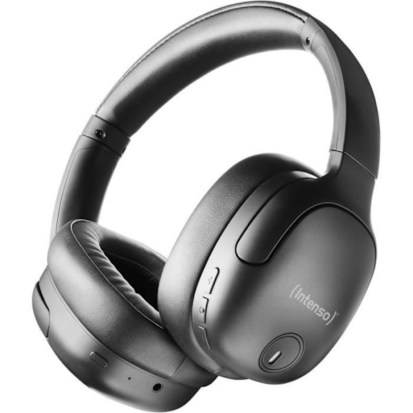Supra-aurikulära hörlurar - Intenso - O400HA - Aktiv ljudreducering - 75 timmars batteritid - Bluetooth 5.3 Svart, vit, rosa, blå