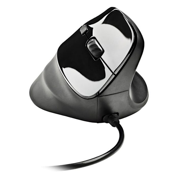 Vertikal mus - NGS - SAMSARA - Ergonomisk - Tysta knappar - Laser sensor 3200 DPI Svart