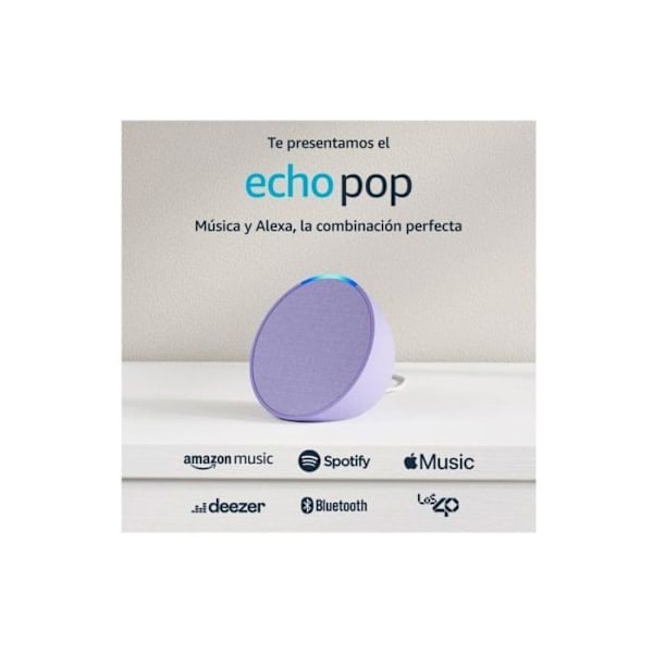 Smart högtalare - AMAZON - Echo Pop - Lila - Trådlös