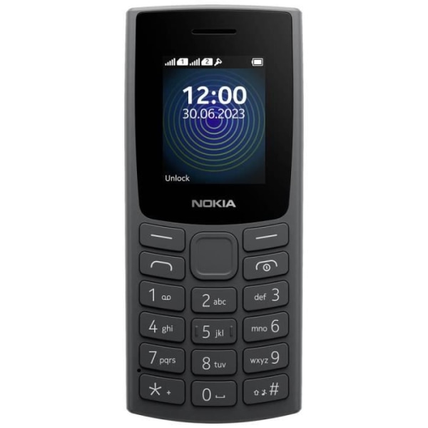 Nokia 110 2G Edition 2023 Charcoal mobiltelefon