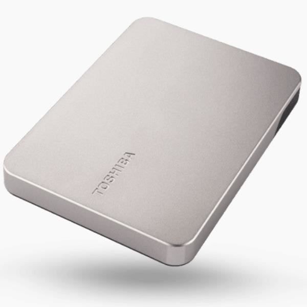LAGRING, HDD, Externa HDD, Toshiba Canvio Flex HDD Ext 4tb Varm Silver