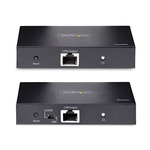 Startech 4k analog videoförlängare - 4k 60hz - Svart - 70m - RJ-45 - Skärmad