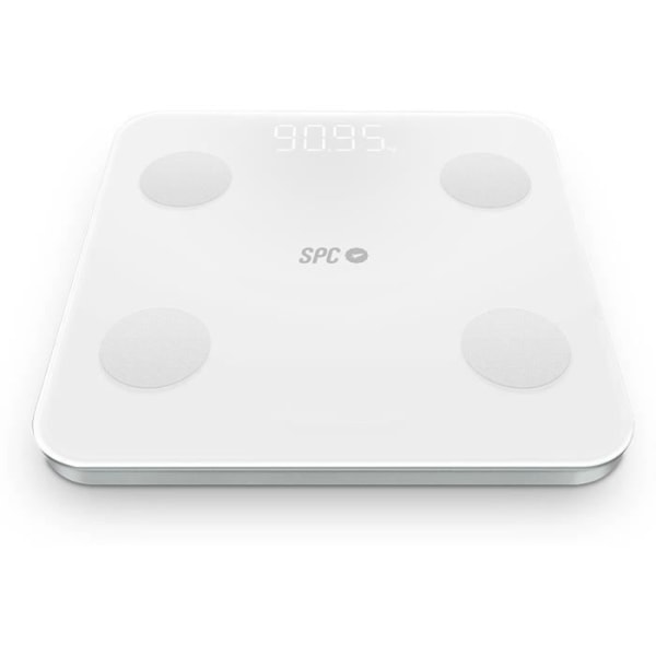 SPC Atenea Fit 3 – Connected Scale with Bioimpedance, 18 Metrics, App Tracking, Bluetooth, White