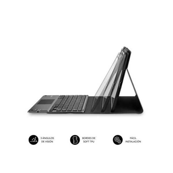 SUBBLIM Bakgrundsbelyst tangentbordsfodral KEYTAB Pro BT TOUCHPAD iPad 10.9″ 10:e Gen.