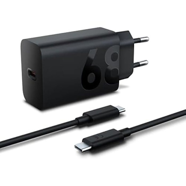USB-C väggladdningskabel med adapter - LENOVO - 68 W - 1,5 m - Speciellt designad för surfplattor