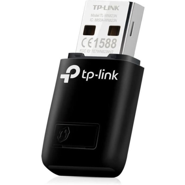 Kraftfull WiFi-nyckel - TP-LINK - N300 Mbps - Mini USB wifi-adapter, wifi-dongel - Kompatibel Win 10/8.1/8/7/XP - TL-WN823N