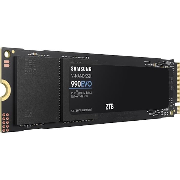 SAMSUNG Intern SSD 990 EVO 2 TB NVMe M.2 PCIe 4.0 x 4 - 5000 MB/s - MZ-V9E2T0BW