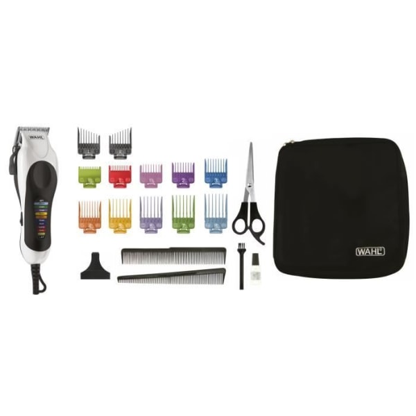 Hårklippare - WAHL - Color Pro Plus - Precisionsblad - Färgkodade guidekammar Svart