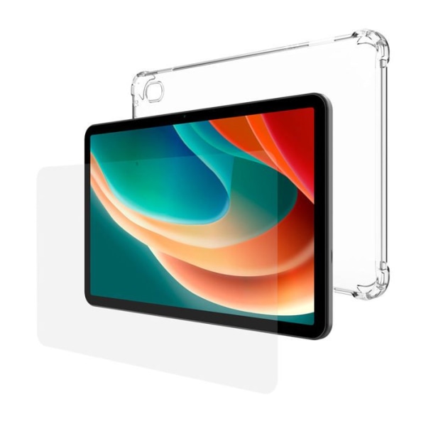 Skyddspaket - SPC - Gravity 4 Plus - Transparent skal - Härdat glas - Förstärkta hörn Transparent