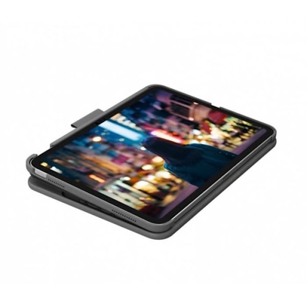 Logitech för iPad (10:e generationen) Slim Folio-tangentbordsfodral med inbyggt trådlöst tangentbord (grafit) - engelska
