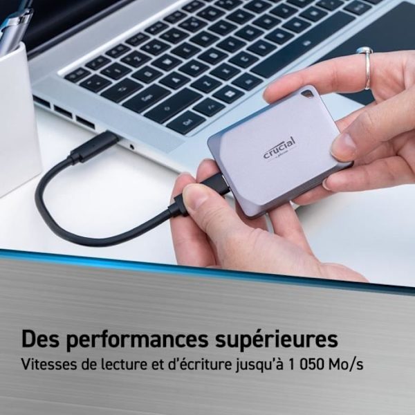 CRUCIAL- Bärbar extern SSD - X9 Pro - 4 TB - USB 3.0 - CT4000X9PROSSD9