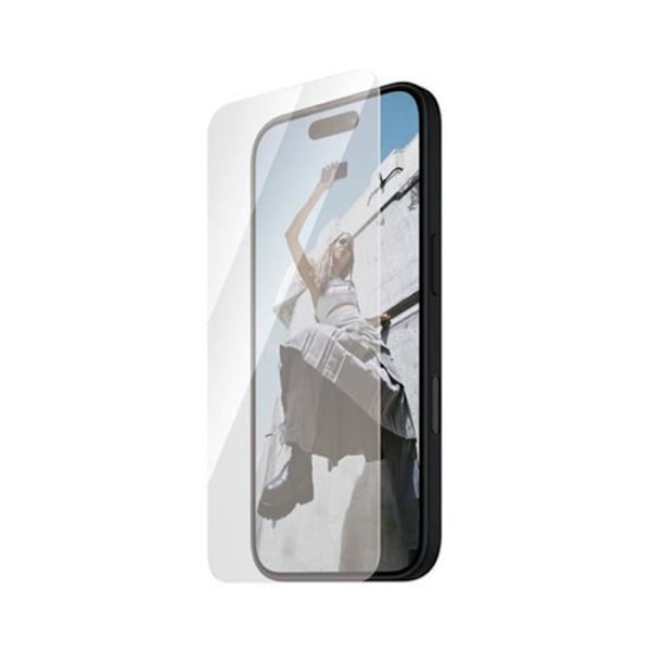 Glas för iPhone 16 Ultra-Wide Fit Anti-skrapa och stötsäkert Panzer Glas Transparent Transparent