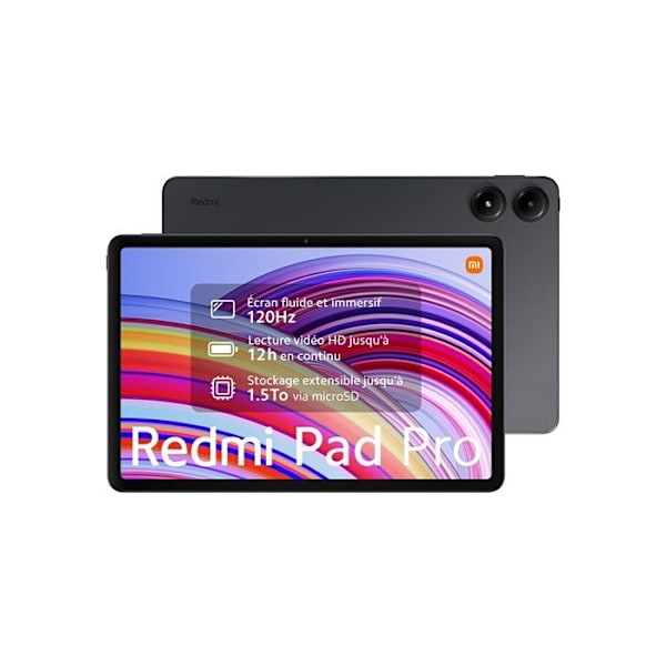 Taktile Tablet - XIAOMI - Redmi PAD Pro - 12.1" - 6 Go RAM - 128 Go ROM grafit, Grå