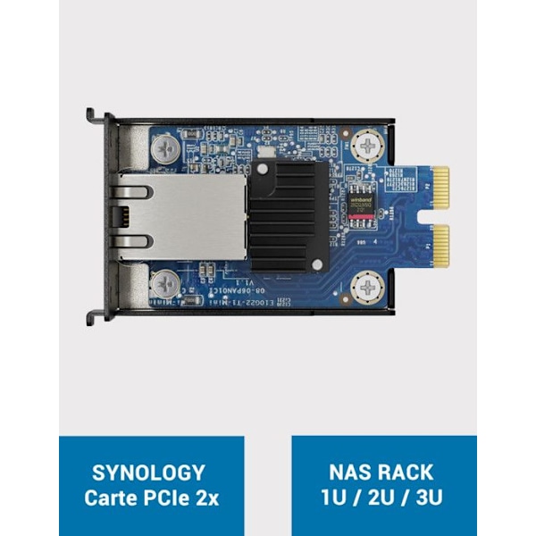 Expansionsmodul - SYNOLOGY - E10G22-T1-MINI - 10 Gigabit Ethernet - SFP+ - 10 Gbit/s Blå