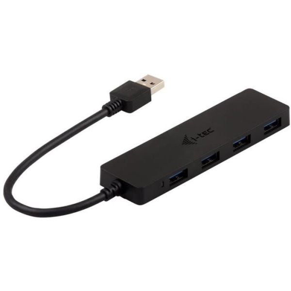 USB Hub - I-TEC - Drivs av USB 3.0 - 4x SuperSpeed USB 3.0 - Överströmsskydd (U3HUB404)