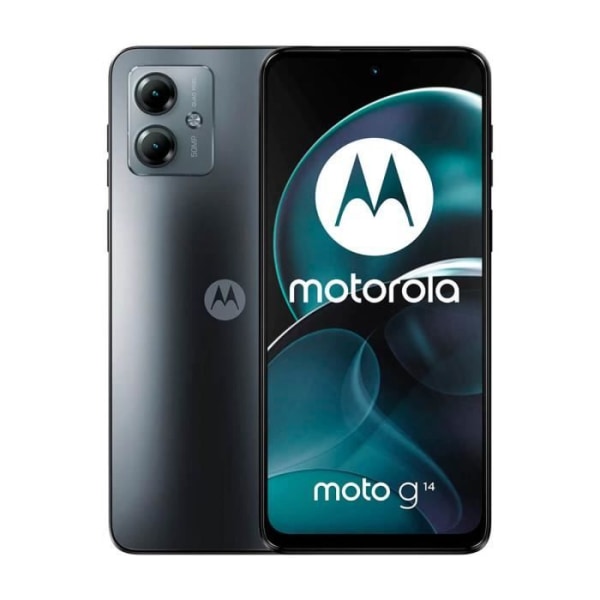 Motorola Moto G14 4GB/128GB Grå (Stålgrå) Dual SIM