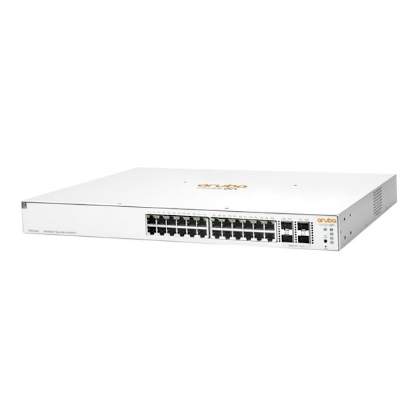 - Hewlett Packard Enterprise - HPE Aruba Instant On 1930 24G Class4 PoE 4SFP/SFP+ 195W Switch - switch - 28 portar - Managed - MB