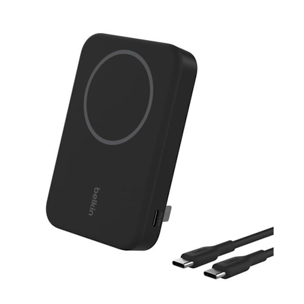 Trådlös power bank - Belkin - BoostCharge Pro - 8000 mAh - Qi2 - 15 Watt svart