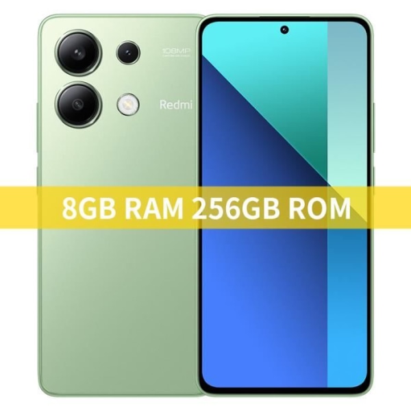 Xiaomi Redmi Note 13 4G Smartphone 8G+256GB grön