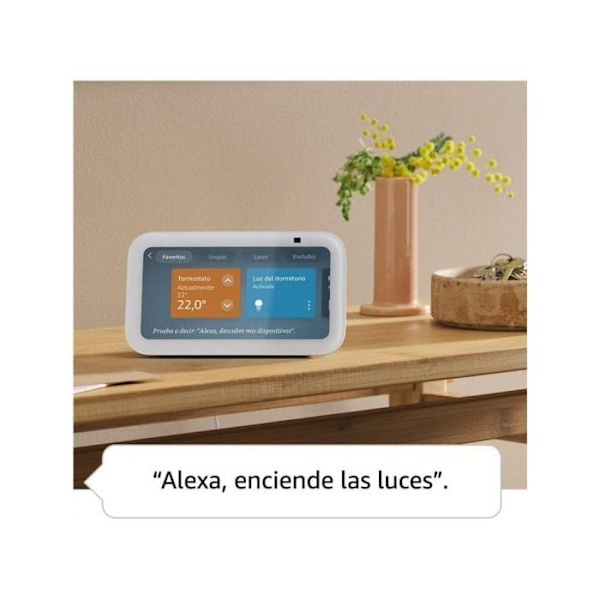 Echo Show 5 (3:e generationen) | Kompakt ansluten pekskärm med svart
