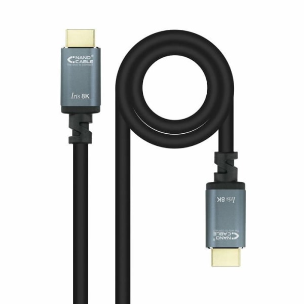 Nanokabel tillbehör - 10.15.8002 - HDMI 2.1 Iris 8 K kabel Svart 2 m