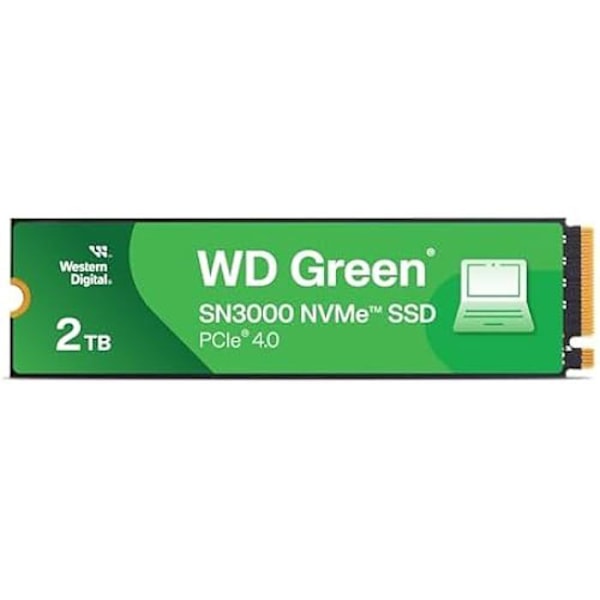 WESTERN DIGITAL - WDS500G4G0E - Intern SSD - Green - SN3000 - NVMe - 500 Go