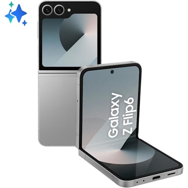 Samsung Galaxy Z Flip6 5G 12GB/512GB Grå (Silver Shadow) Dual SIM SM-F741B