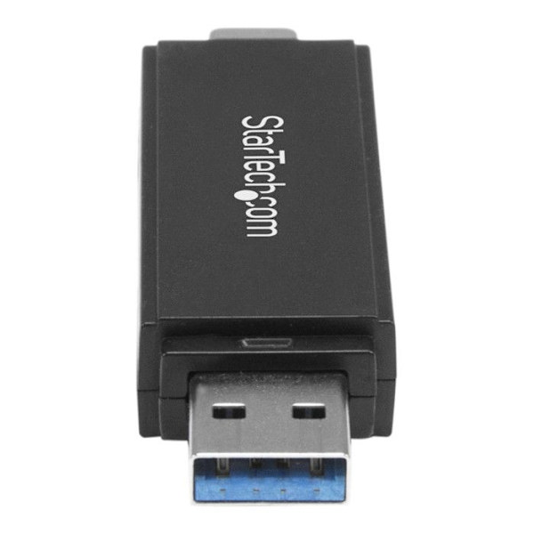 STARTECH microSD SD-kortläsare - USB 3.0 5 Gb/s - USB C USB A - Svart