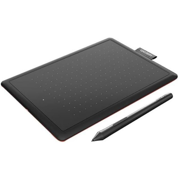 Wacom grafikplatta Pen grafikplatta - 21 centimeter - 1024 trycknivåer - Svart och röd - Windows/Mac OS/C Svart