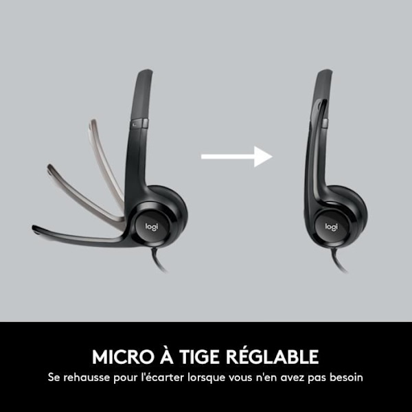 Headset - Kabelanslutet - Logitech - H390 - USB - Anti-interferens