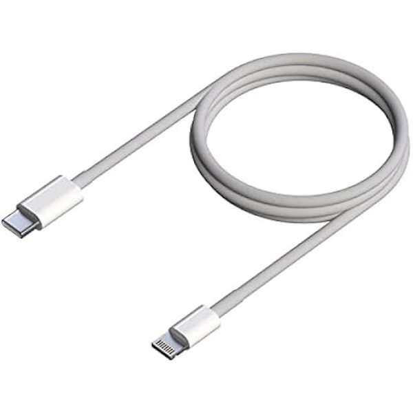 AISENS Lightning till USB-C-kabel USB 2.0, Lightning/M-USB-C/M - 0,5 m - Vit