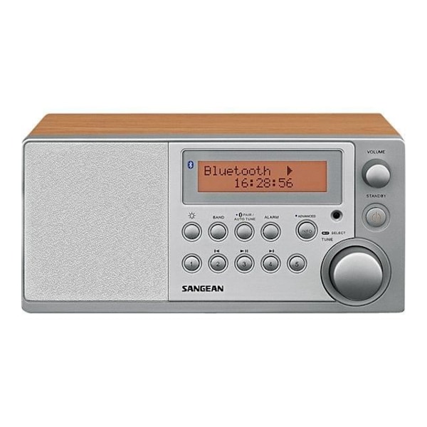 Sangean DDR31BT klockradio - Valnöt - DAB+/FM - 4W RMS - Bluetooth