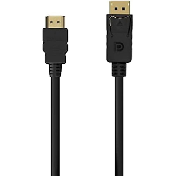 DisplayPort till HDMI-omvandlarkabel - AISENS - DP/M-HDMI/M - 1,5 m - Svart Svart