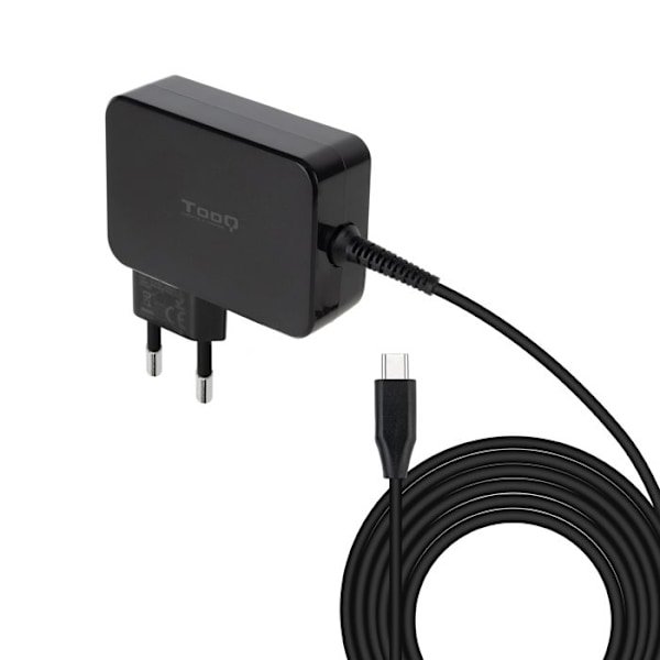 Tooq Gan USB-C Pd3.0 90W bärbar laddare, svart