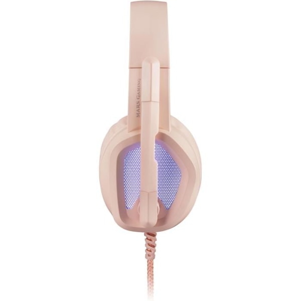 Mars Gaming MH320 Pink Gaming Headset - RGB Flow - Mikrofon + Kontrollbox Rosa