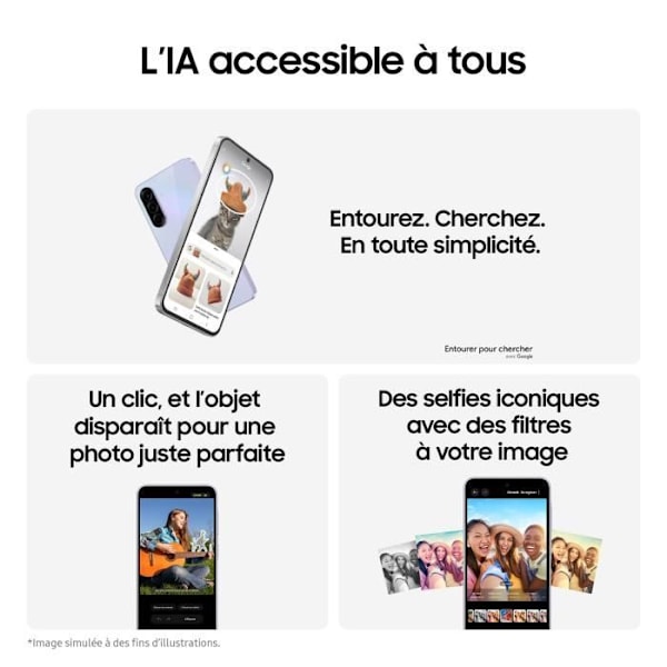 SAMSUNG Galaxy A36 5G Smartphone 256 Go Lavendel Lavendel
