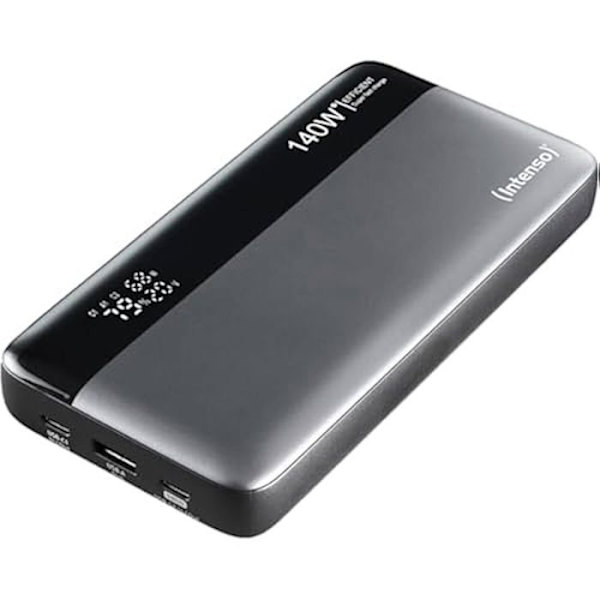 Externt batteri - INTENSO - HE25000 - 25000 mAh - Effektleverans 3,1 - 140 W Snabbladdning grå