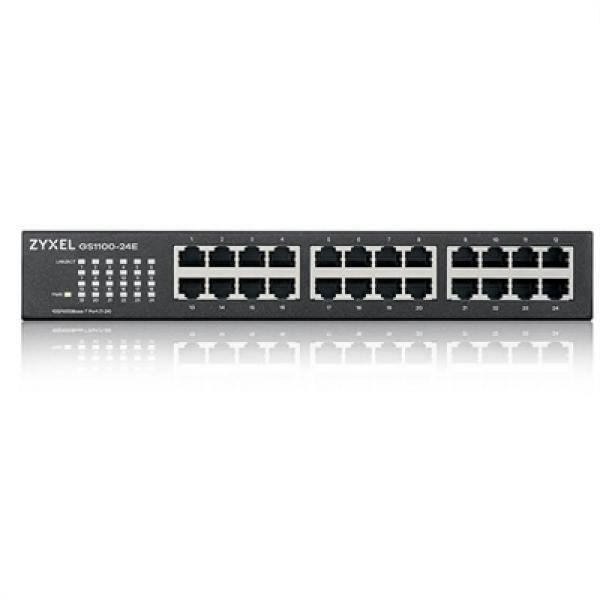 Zyxel GS1100-24E. Switch Typ: Ohanterad. Grundläggande switchande RJ-45 Ethernet-porttyp: Gigabit Ethernet (10/100/1000),