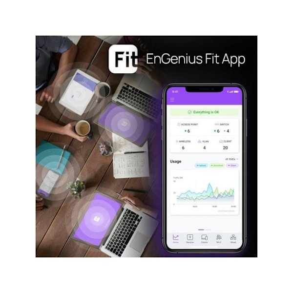 Accesspunkt - ENGENIUS - EWS276-FIT - WiFi 6 - 3,5 Gbps - PoE+