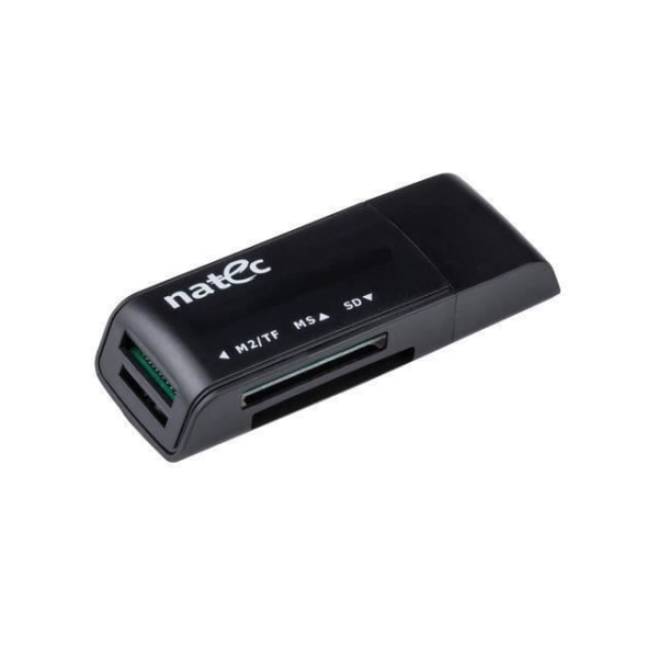 NATEC MINI ANT 3 kortläsare - SDHC, MMC, M2, micro SD - USB 2.0 svart NCZ-0560