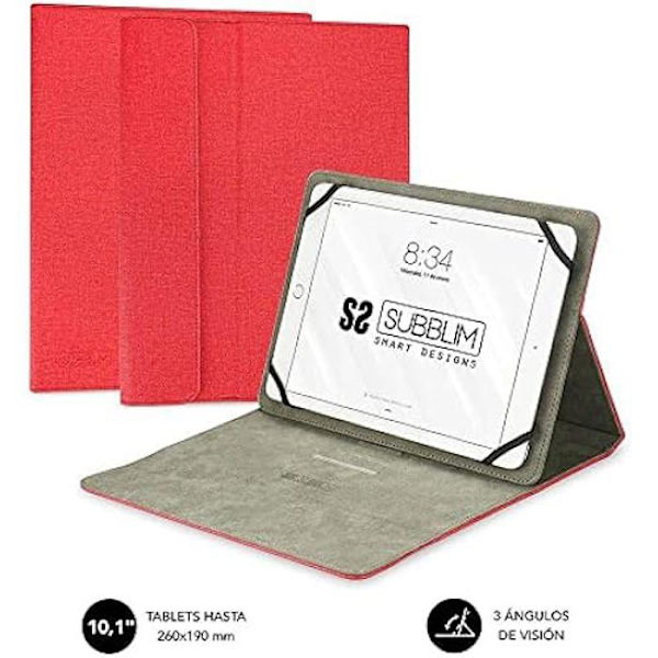 Clever Stand Tablet Case 10,1" Röd Röd