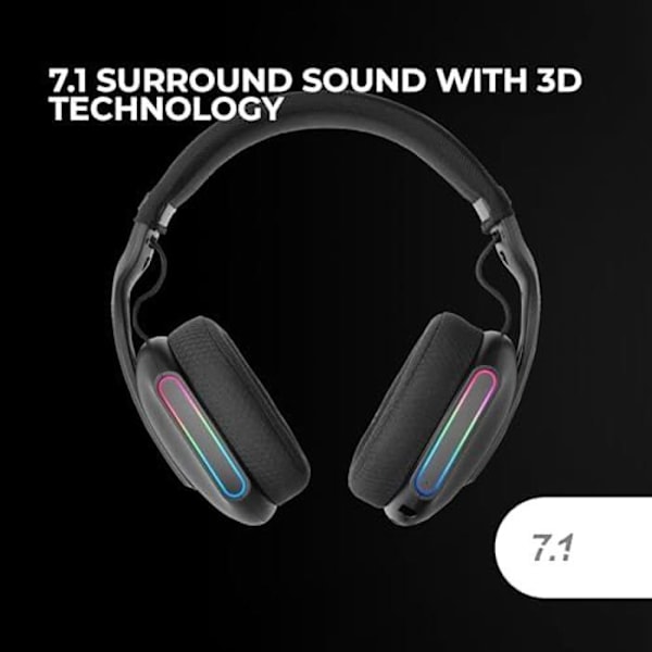 Spelheadset - MARS GAMING - MHW-PRO - 3D-ljud 7.1 - Bluetooth 5.3 - ARGB Flow-belysning
