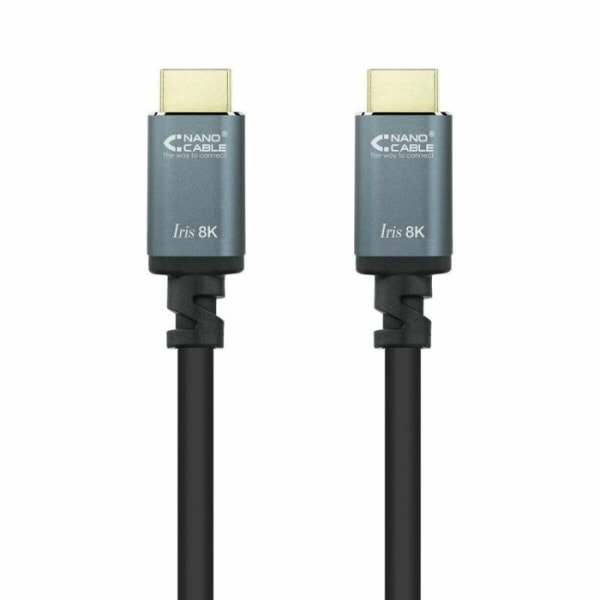 Nanokabel tillbehör - 10.15.8002 - HDMI 2.1 Iris 8 K kabel Svart 2 m